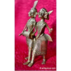 DOKRA Tribal Couple 4 Inches (Height)
